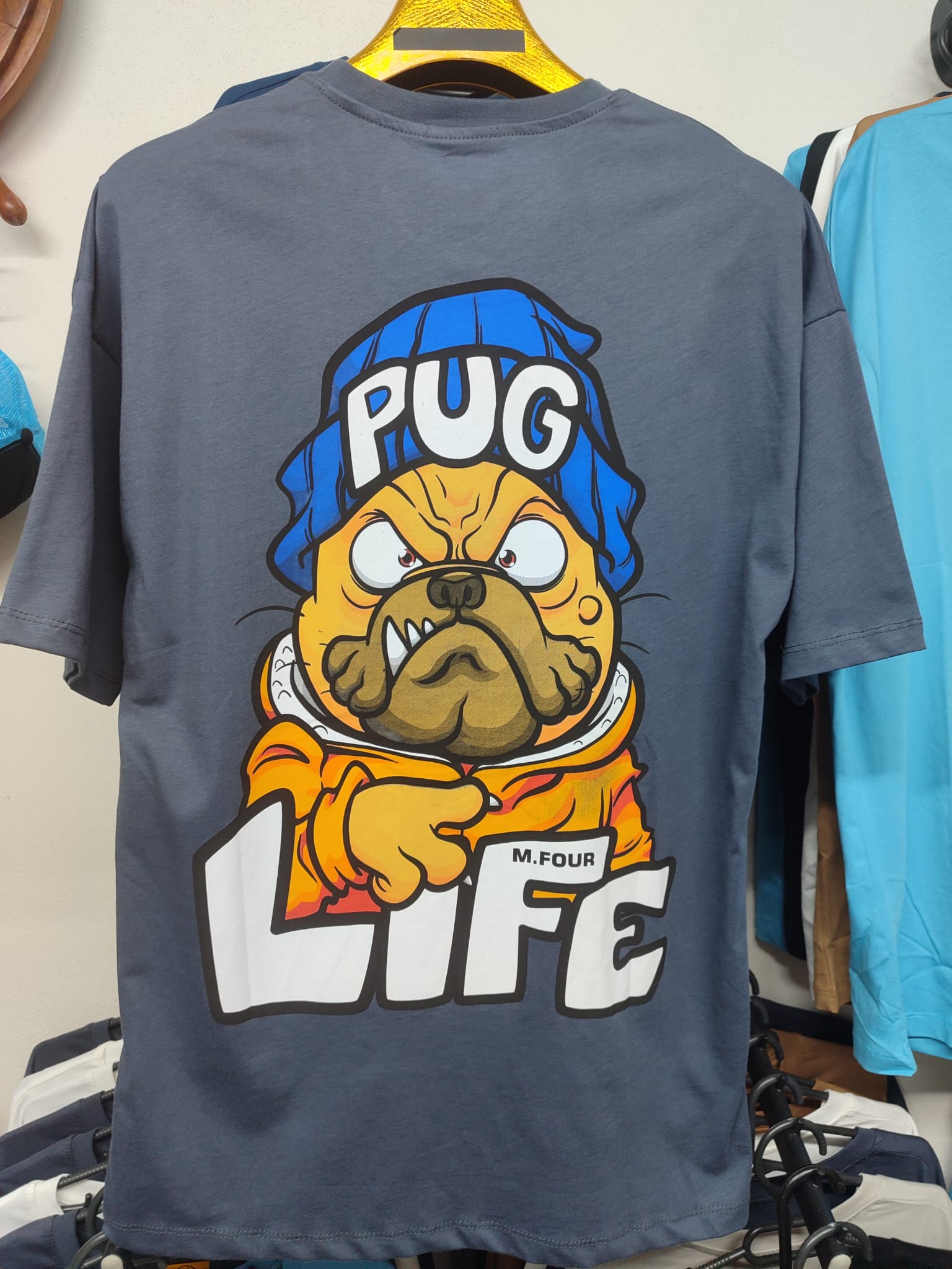 FREEBEAR - PUG LIFE OVERSIZE T-SHIRT