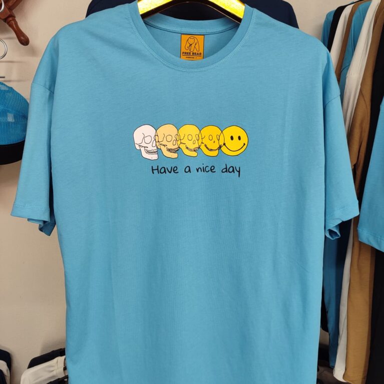 FREEBEAR - HAVE A NICE DAY RULES OVERSIZE T-SHIRT